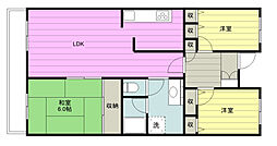 センチュリーキャニオン 1階3LDKの間取り