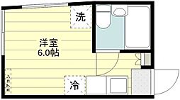 グリーンプラザ ワンルームの間取図画像