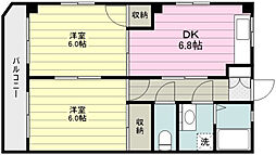 エミネンスみずほ 2DKの間取図画像