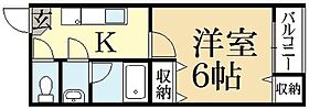 ペイサージュ松ヶ崎  ｜ 京都府京都市左京区松ケ崎今海道町（賃貸アパート1K・1階・22.32㎡） その2