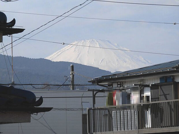 2階からは富士山が見えます