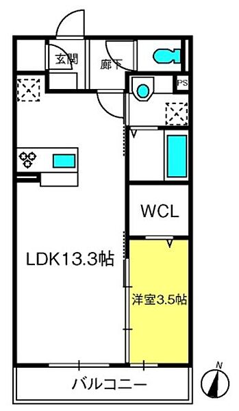 同じ建物の物件間取り写真 - ID:211046985836