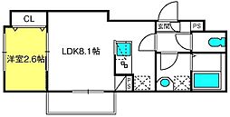間取図画像 1LDK