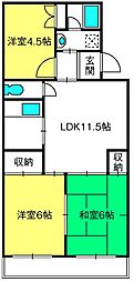 メゾン・松本 3LDKの間取図画像