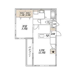 (仮称)大宮区宮町メゾン 1LDKの間取図画像