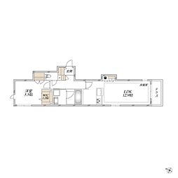 Chaleur Urawa 1LDKの間取図画像
