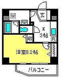ラセネシオ 1Kの間取図画像