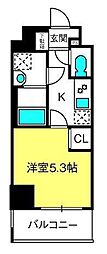 HY′sOMIYA 1Kの間取図画像