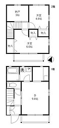 エクセルA 2SDKの間取図画像