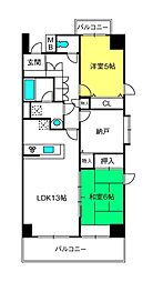 プロスペクト浦和常盤 3LDKの間取図画像