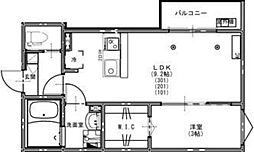 KEIAI RESIDENCE 大和田VI 1LDKの間取図画像