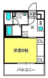 リブリ・カーサ本町西 1Kの間取図画像