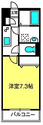 マーサドール大宮 1Kの間取図画像