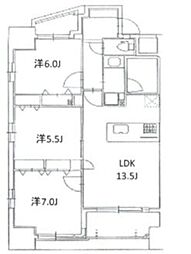 AXIS別所 3LDKの間取図画像