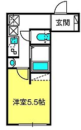 アスコット大宮北 1Kの間取図画像