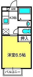 ハイツ・ラピス 1Kの間取図画像