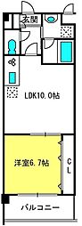 BELLFORT 1LDKの間取図画像