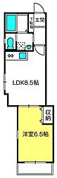 クレアコート大宮 1LDKの間取図画像