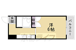 ハイツくがい 1Kの間取図画像