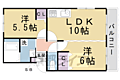 淀団地第一住宅2棟4階7.7万円