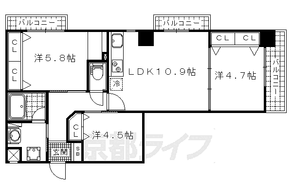 同じ建物の物件間取り写真 - ID:226065423104