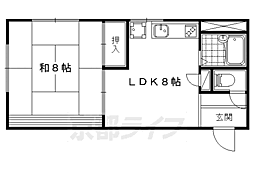 コーポ明石 1LDKの間取図画像