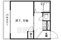 シエログランデ 1階1Kの間取り