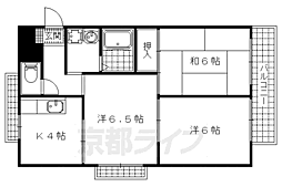 エクシード西大津 3Kの間取図画像