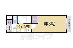 WAVE-K2 1Kの間取図画像