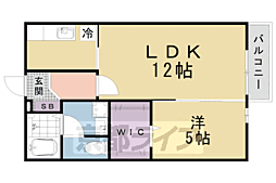 モナリエ音羽 1階1LDKの間取り