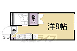 レオパレスダ・カーポ 1階ワンルームの間取り