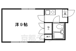フォース肥後町 2階1Kの間取り