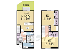 アスターテラス 2LDKの間取り