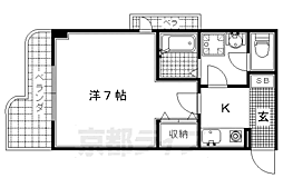 メゾンＭＩＮＯＲＵ 2階1Kの間取り