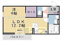 ｃｏｌｌｉｎａ一里山 2階1LDKの間取り