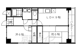 Ｖｉｅｎｔｏ深草 5階2LDKの間取り