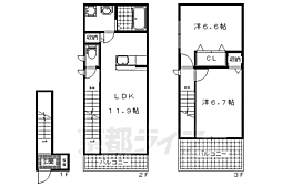 ファイン　ビュー 2階2LDKの間取り