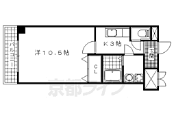 ＣＩＴＹ　ＳＰＩＲＥ浜大津駅前 7階1Kの間取り