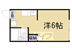 ＹＨＣ鴨戸 3階ワンルームの間取り