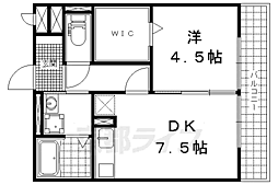 セヴェルＳｅｔａIV 1階1DKの間取り