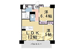 リバーサイド大津屋 1階1SLDKの間取り