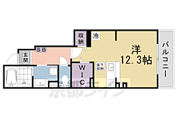 坂本3丁目アパート（027738801） 1階ワンルームの間取り