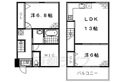 Ｔｅｓｏｒｏ　Ｎｏｚａｋｉ 1階2LDKの間取り