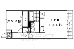 マントヴァーニ 3階1LDKの間取り