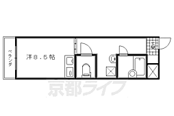 メゾン・ＭＵＫＡＩＤＥ 2階1Kの間取り