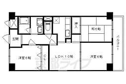 ロイヤル現代 1階3LDKの間取り