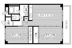 間取図画像 2LDK