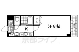 Kulton 1Kの間取図画像