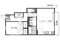 ヴェルコートA 1LDKの間取図画像