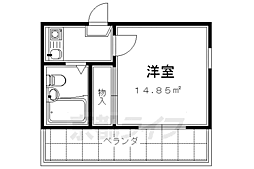 レオパレス伏見第3 1Kの間取図画像